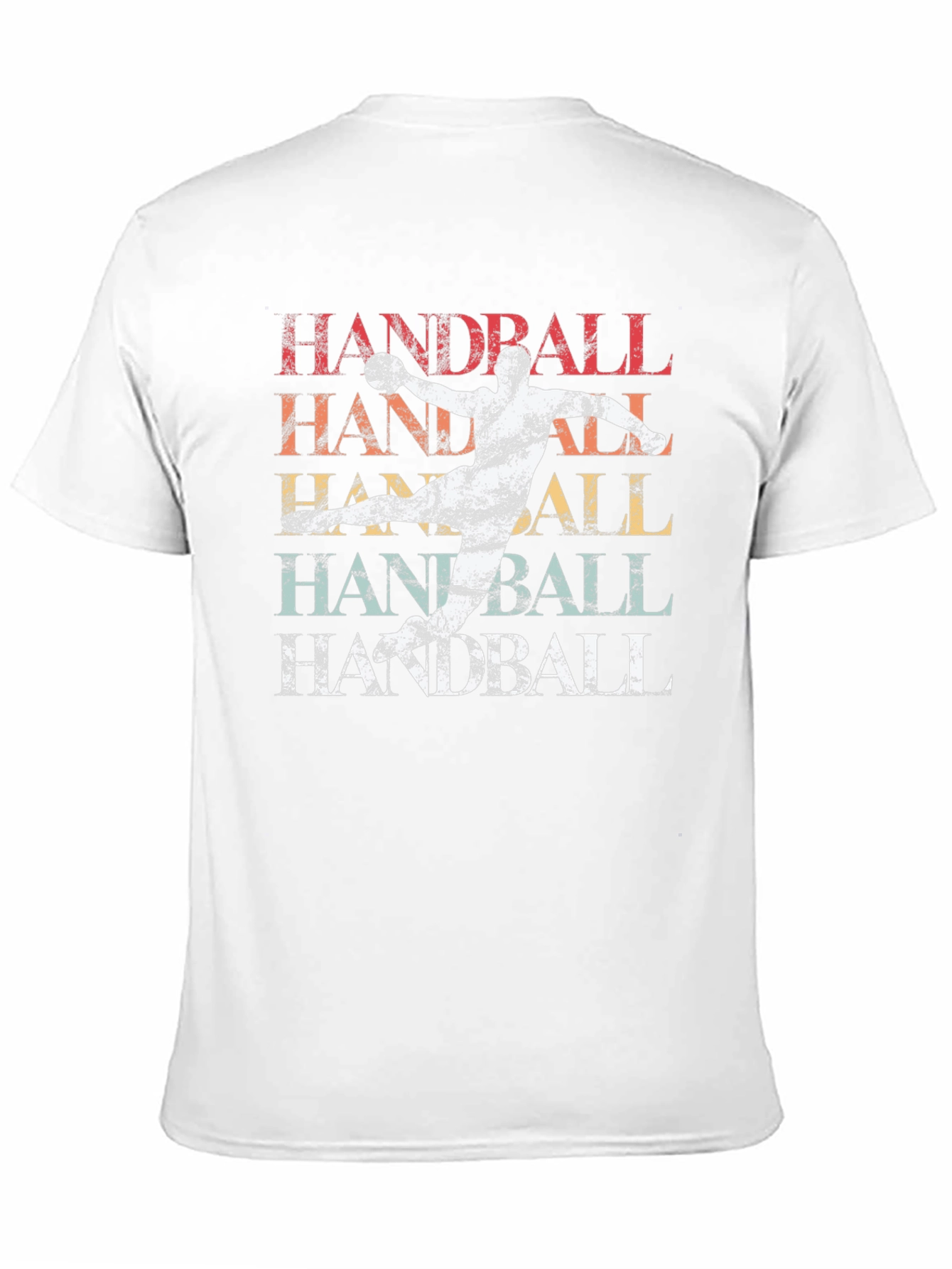 Black Handball Retro Style Graphic T-Shirt view 11