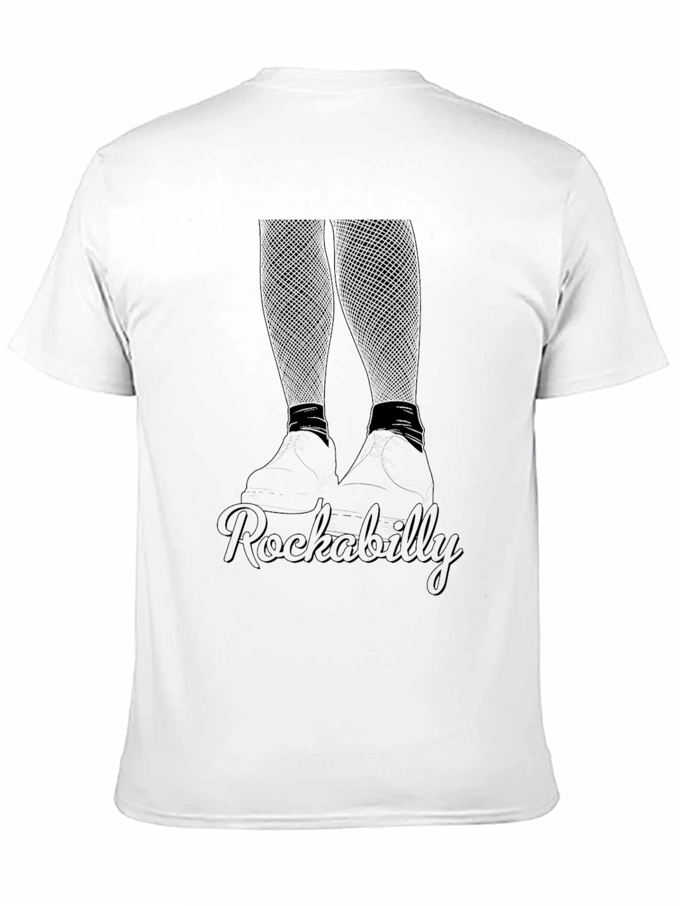 Black Rockabilly Style Graphic T-Shirt view 11