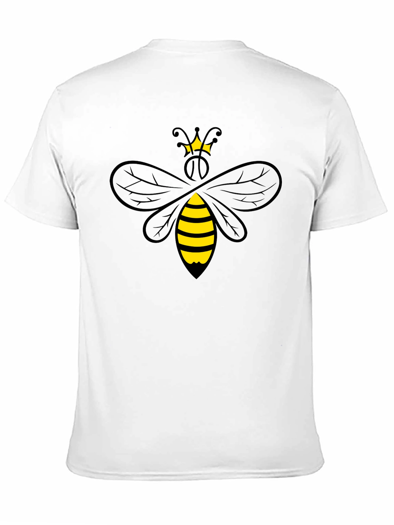 Black Queen Bee Graphic T-Shirt - Black Cotton Tee view 11