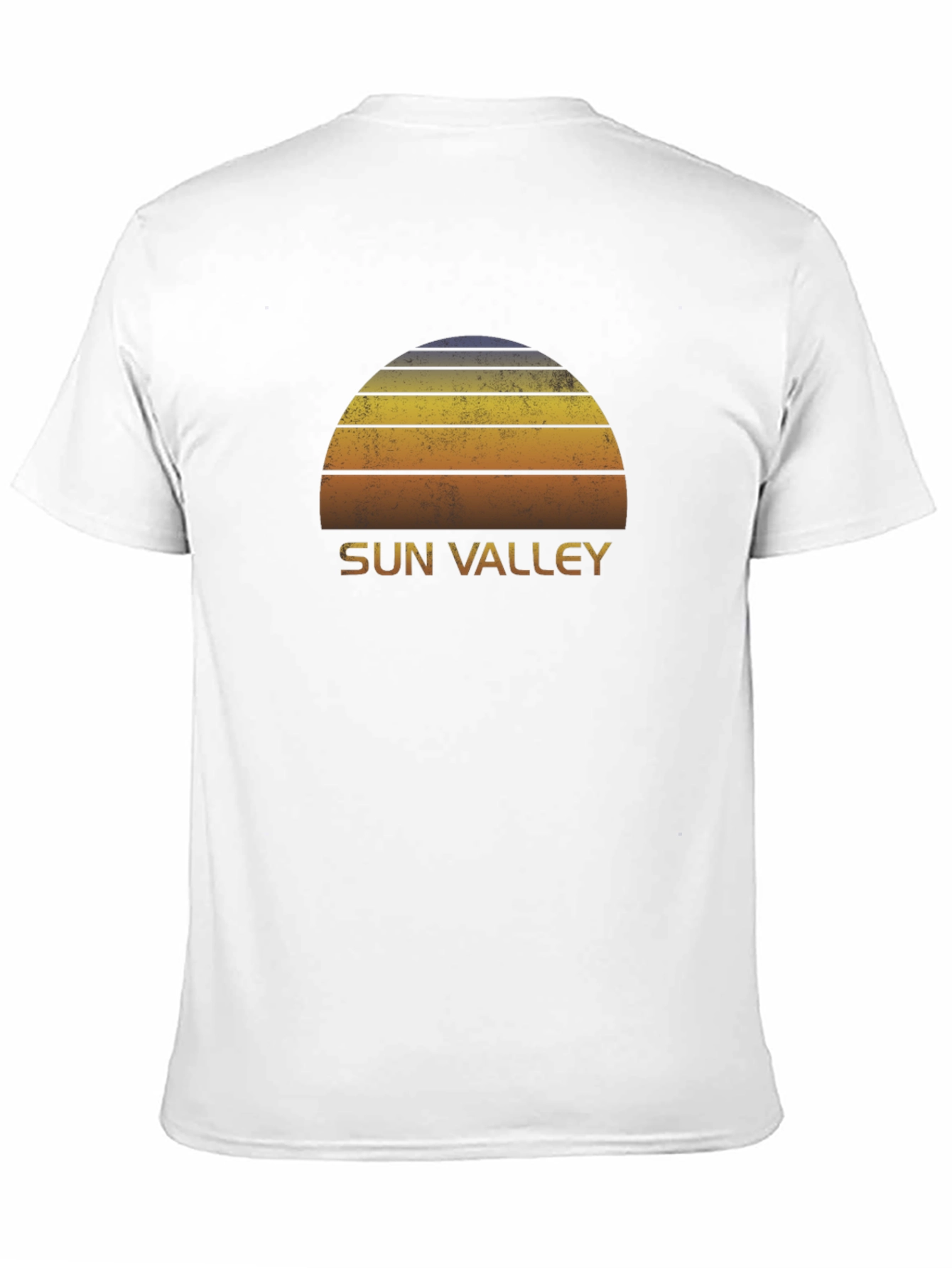 Black Retro Sun Valley Graphic T-Shirt - Classic Black Tee view 11