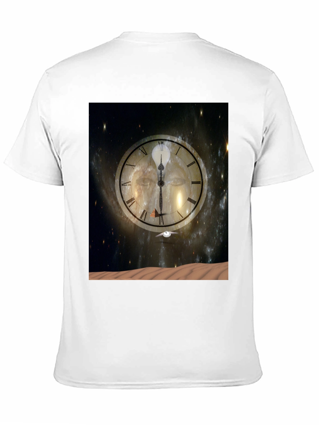 Black Time & Space Graphic Tee - Black Cotton Comfort view 11