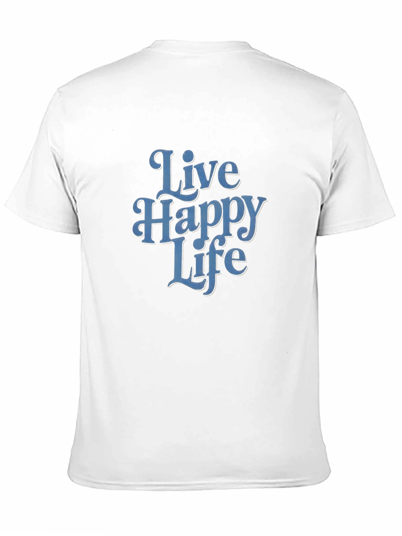 Black Live Happy Life Graphic Tee - Soft Cotton Comfort view 11