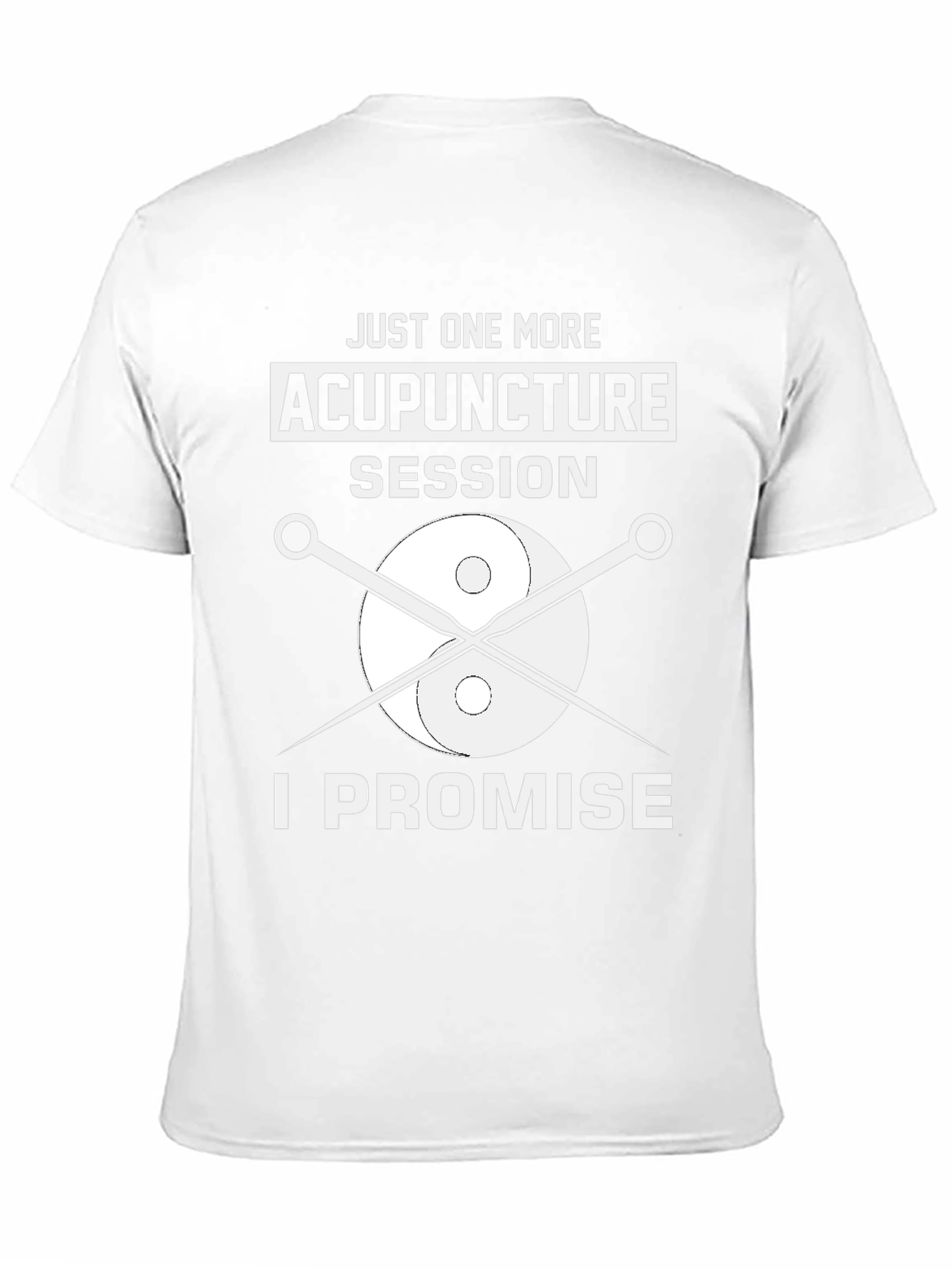 Black Acupuncture Session T-Shirt: Funny Graphic Tee for Health Lovers view 11