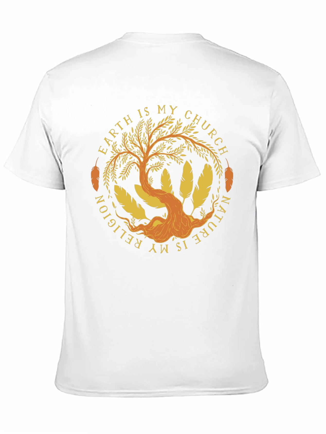 Black Nature is My Religion T-Shirt view 11