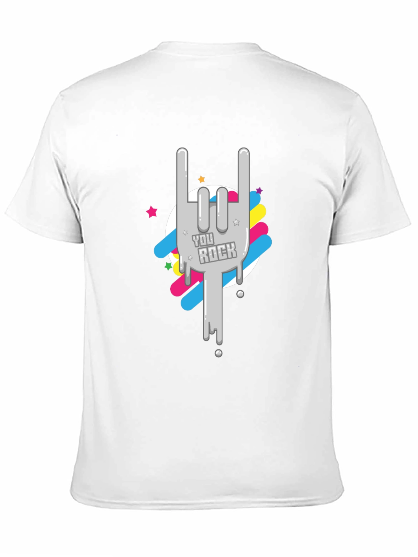 Black Rock On Graphic Tee - Cool & Stylish Black T-Shirt view 11