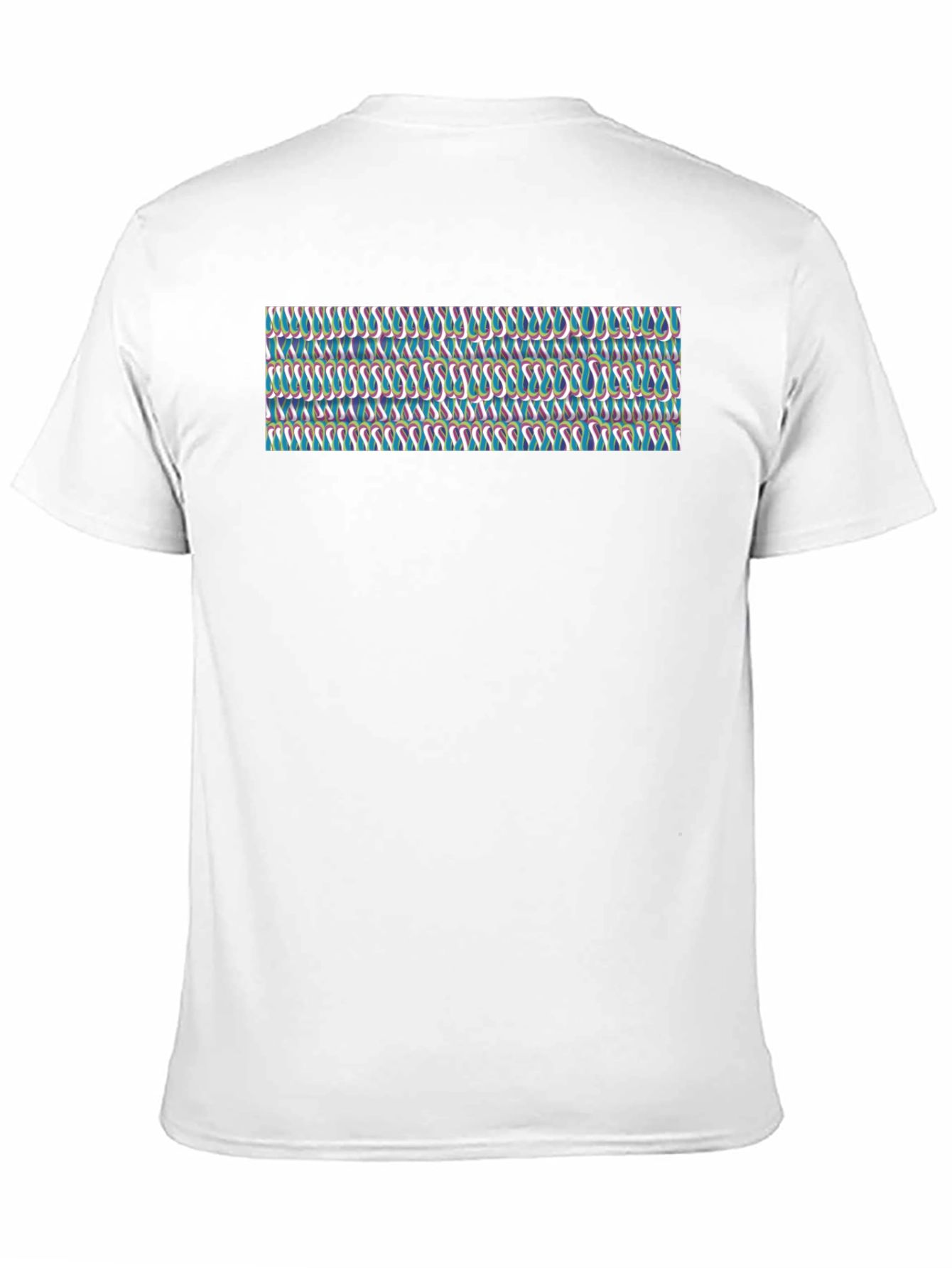 Black Patterned Graphic Tee - Trendy Casual Wear view 11