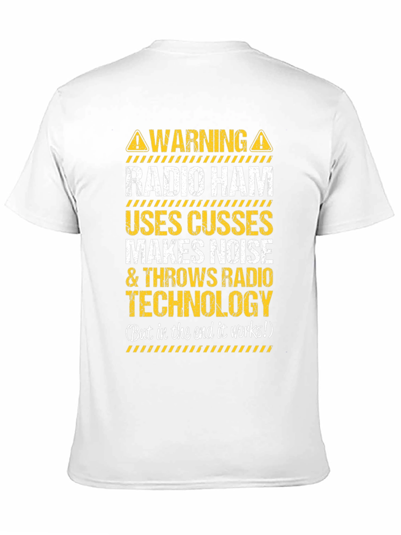 Black Warning Radio Ham T-Shirt - Funny Amateur Radio Operator Tee view 11