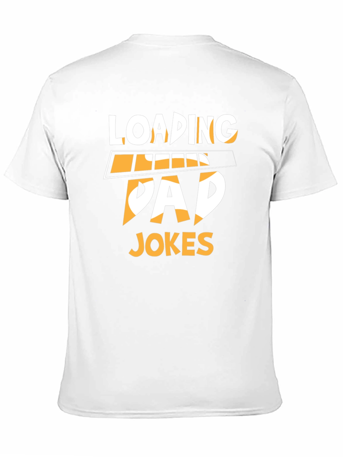 Black Loading Dad Jokes Funny Graphic T-Shirt view 11