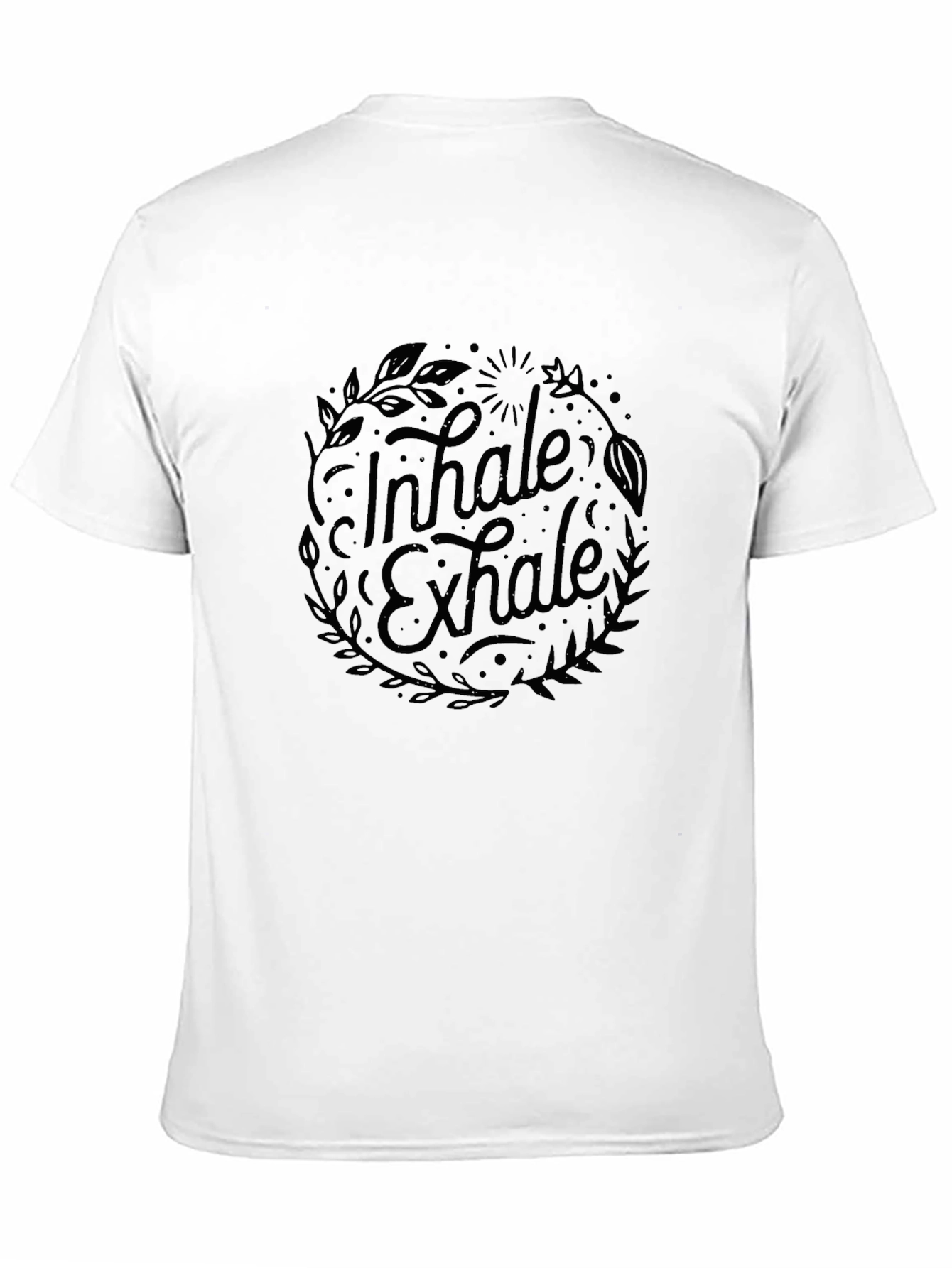 Black Inhale Exhale Graphic Tee - Relaxed Fit view 11