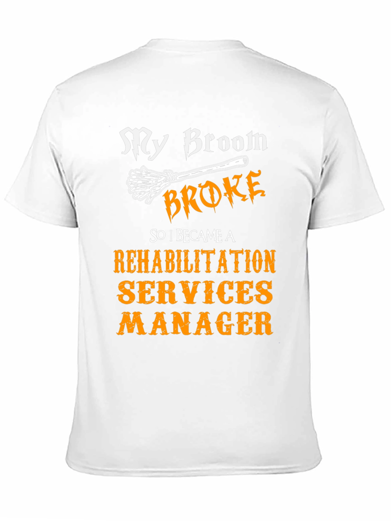 Black Rehabilitation Services Manager Halloween T-Shirt view 11