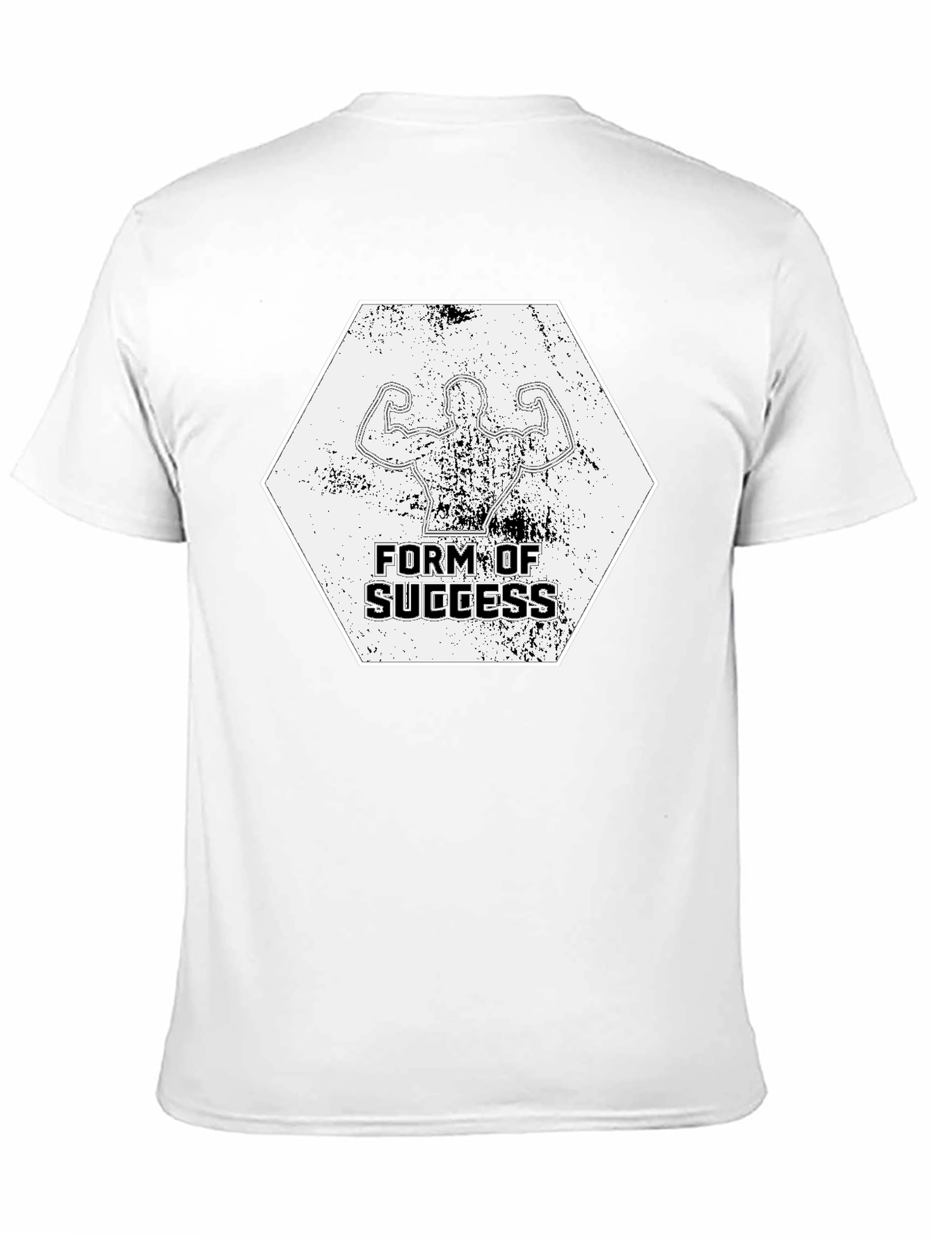 Black Form of Success Black T-Shirt - Gym Motivation Tee view 11