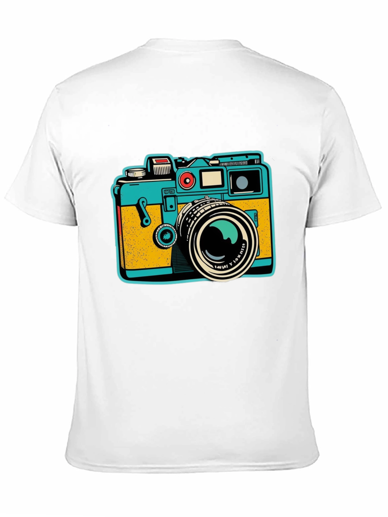 Black Retro Camera Graphic T-Shirt view 11