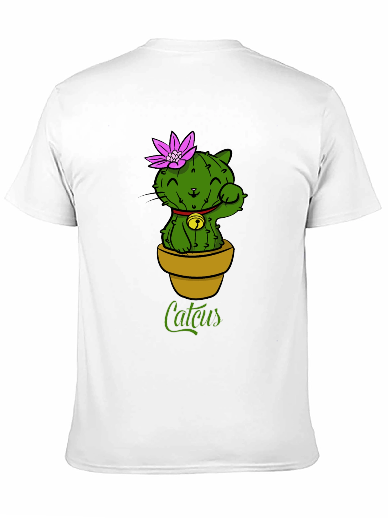 Black Catcus T-Shirt - Unique Cat Cactus Graphic Tee view 11