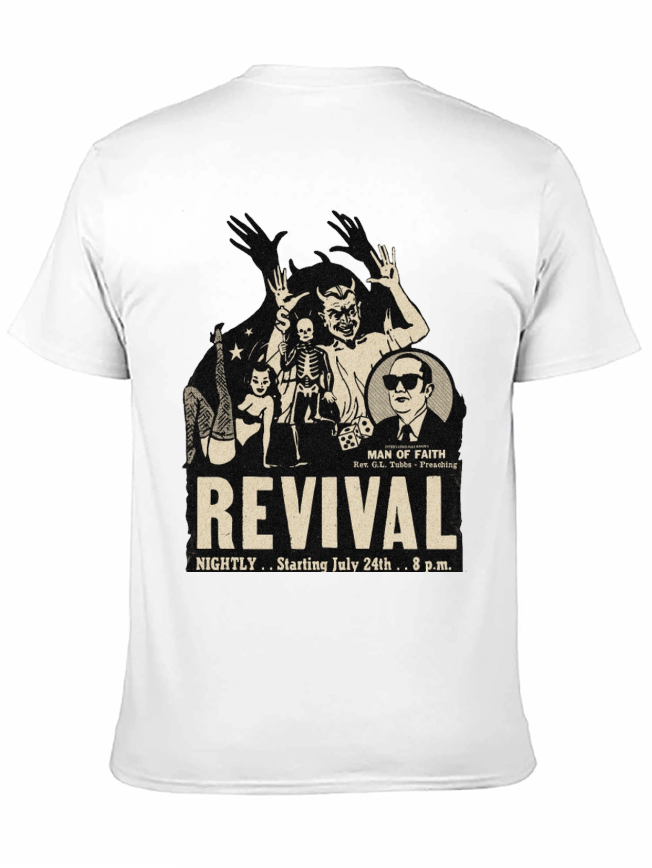 Black Revival Graphic Print T-Shirt view 11