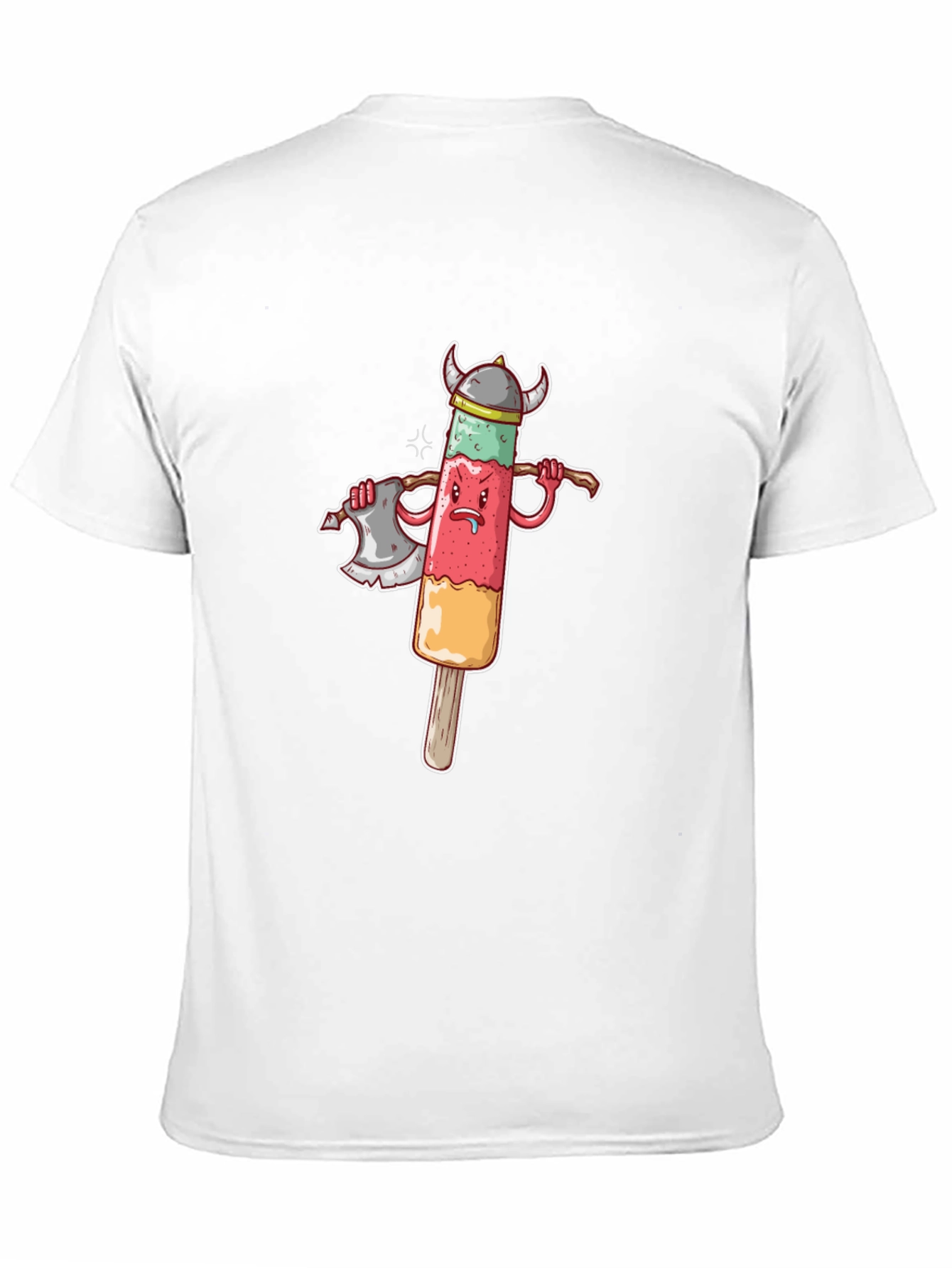 Black Viking Ice Pop Graphic Tee - Funny Novelty Shirt view 11