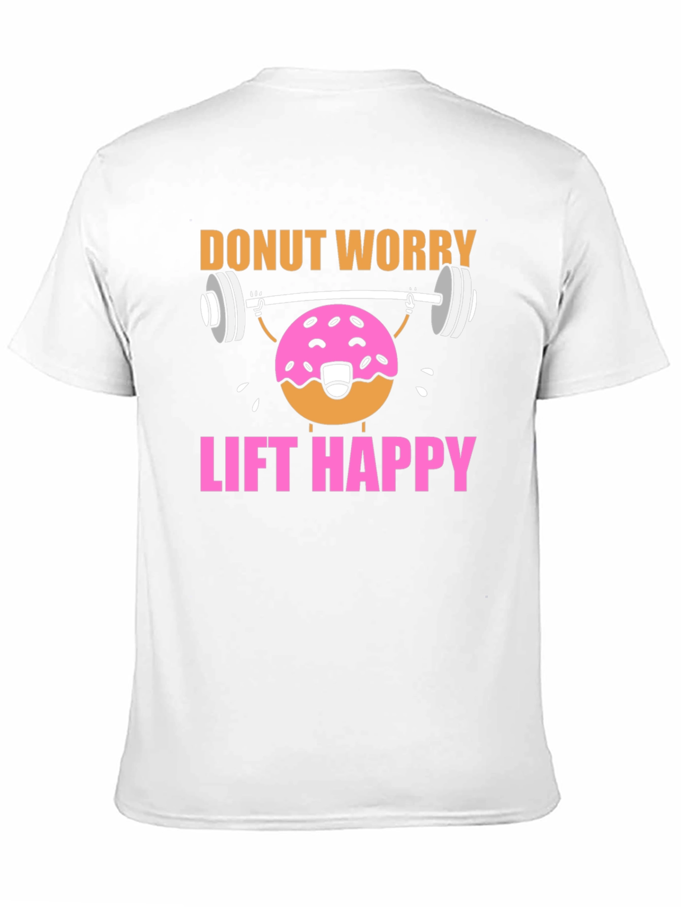 Black Donut Worry Lift Happy Graphic T-Shirt view 11
