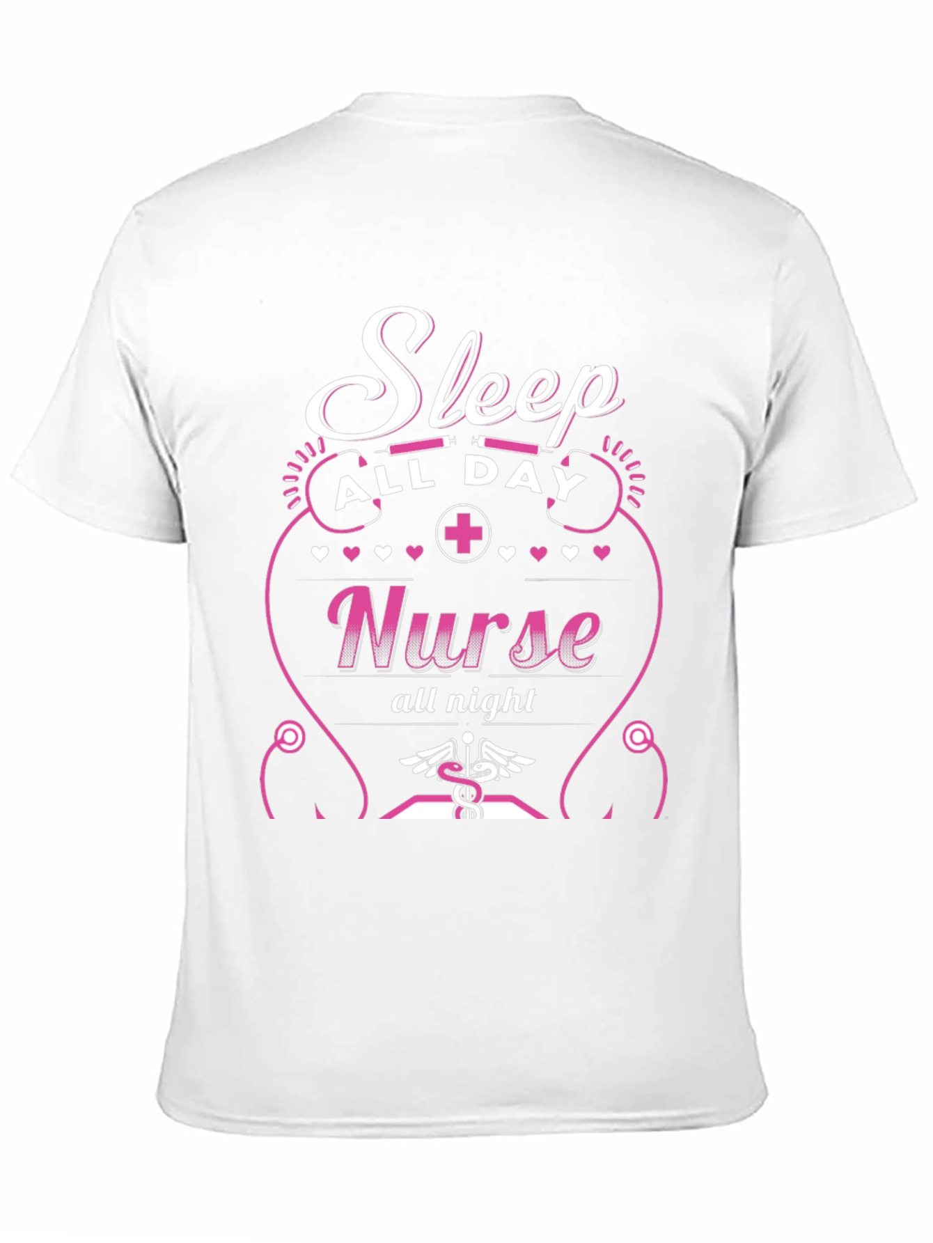 Black Sleep All Day Nurse T-Shirt view 11