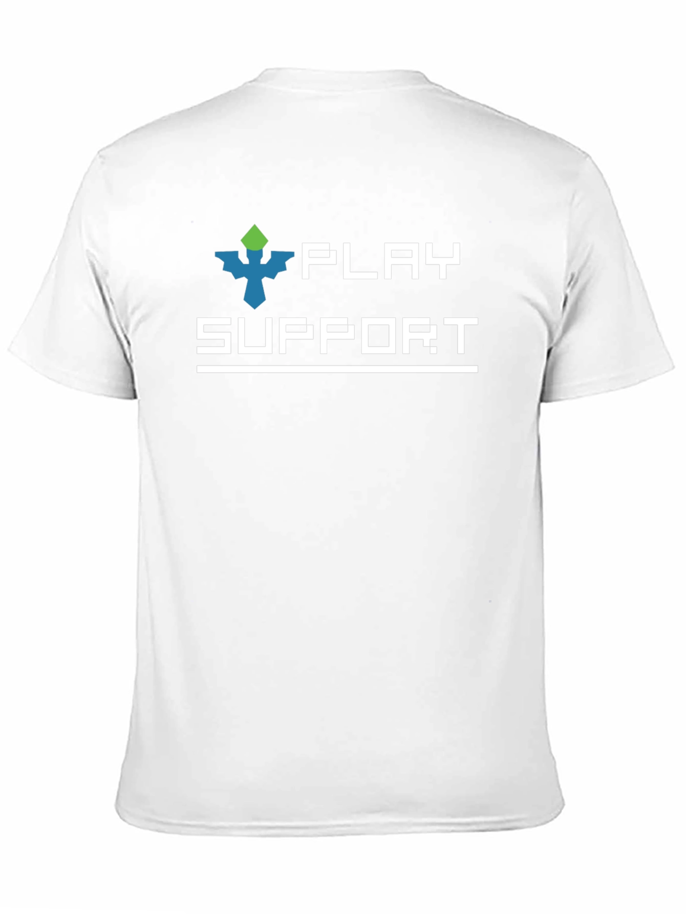 Black Play Support Gamer T-Shirt - Black Graphic Tee view 11