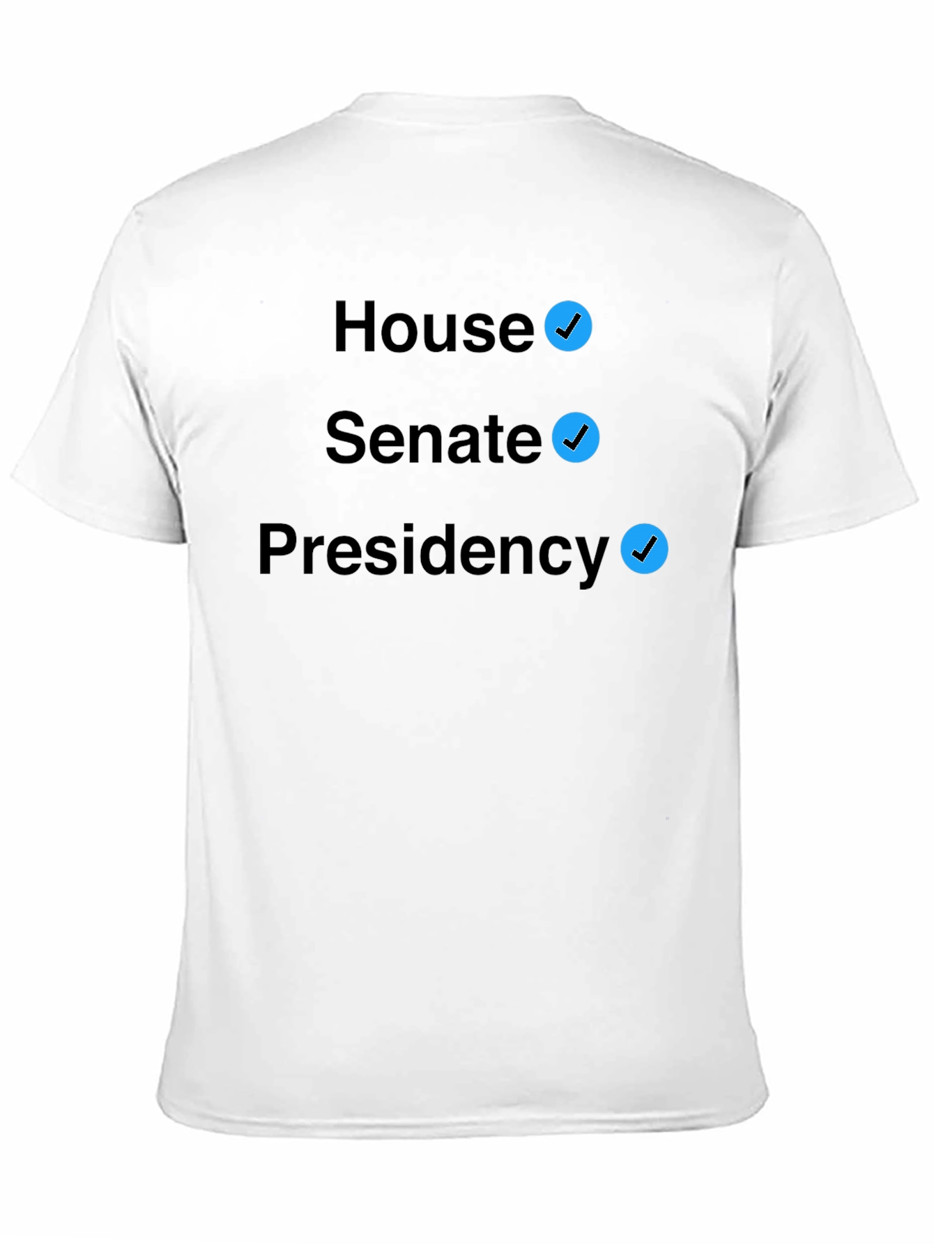 Black Political Checkbox T-Shirt - House Senate Presidency view 11