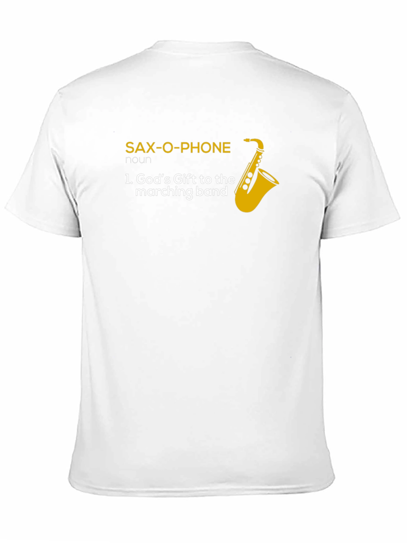 Black Sax-O-Phone Musician T-Shirt view 11