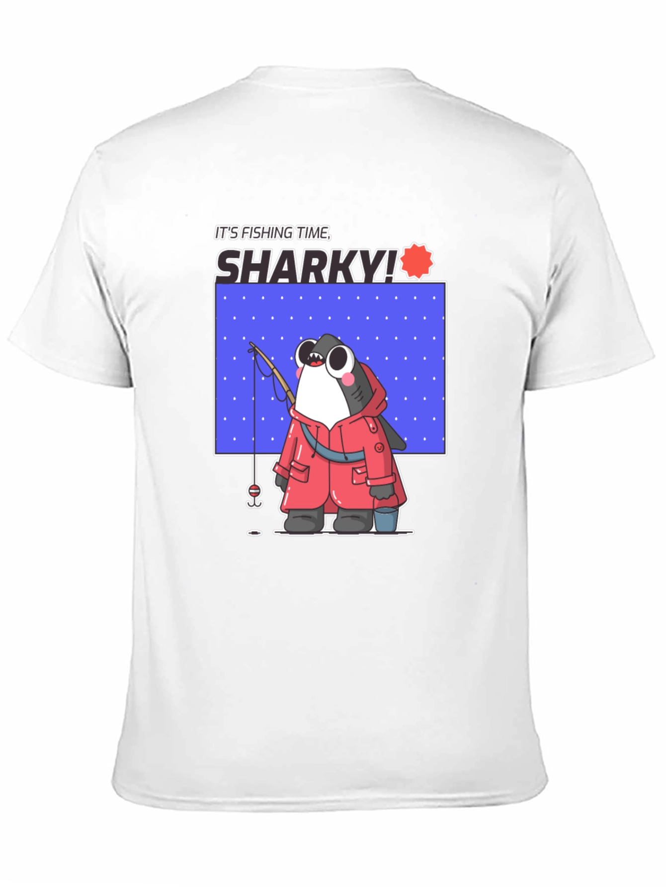 Black It's Fishing Time Sharky T-Shirt view 11
