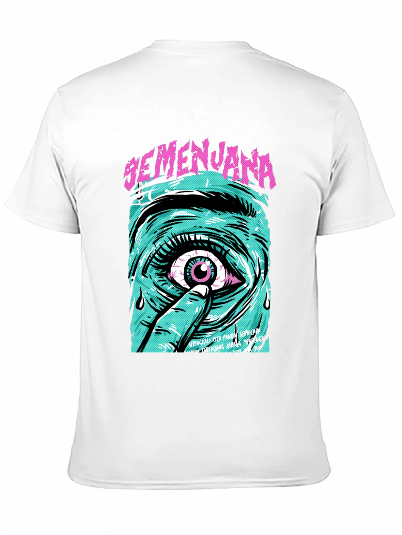 Black Eye Graphic Tee - Semenjana Black T-Shirt view 11