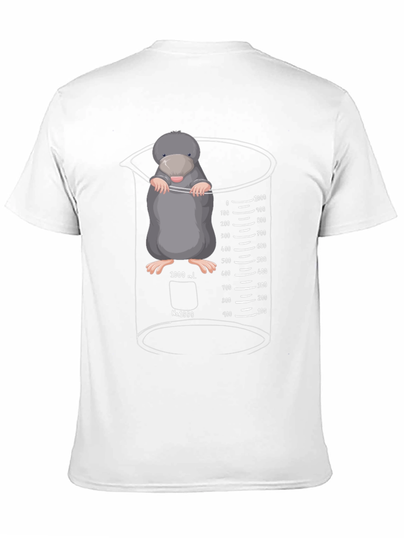 Black Mole in Beaker T-Shirt - Science Humor Tee view 11