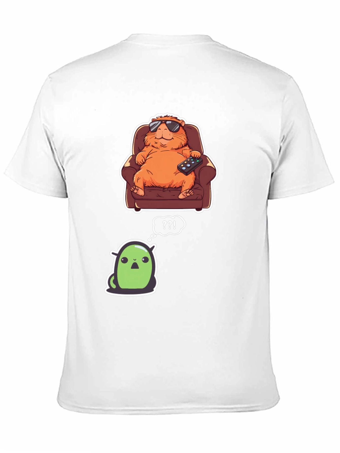 Black Cartoon Character Graphic T-Shirt view 11