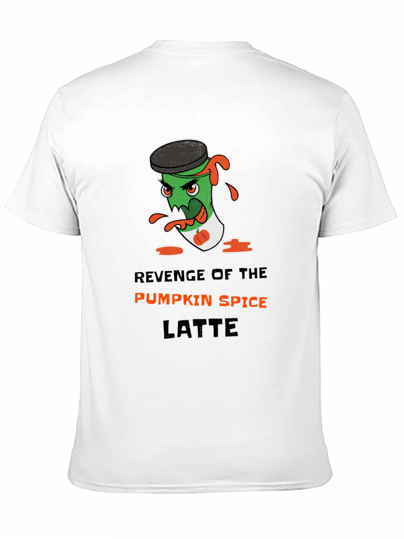 Black Revenge of Pumpkin Spice Latte Graphic Tee view 11