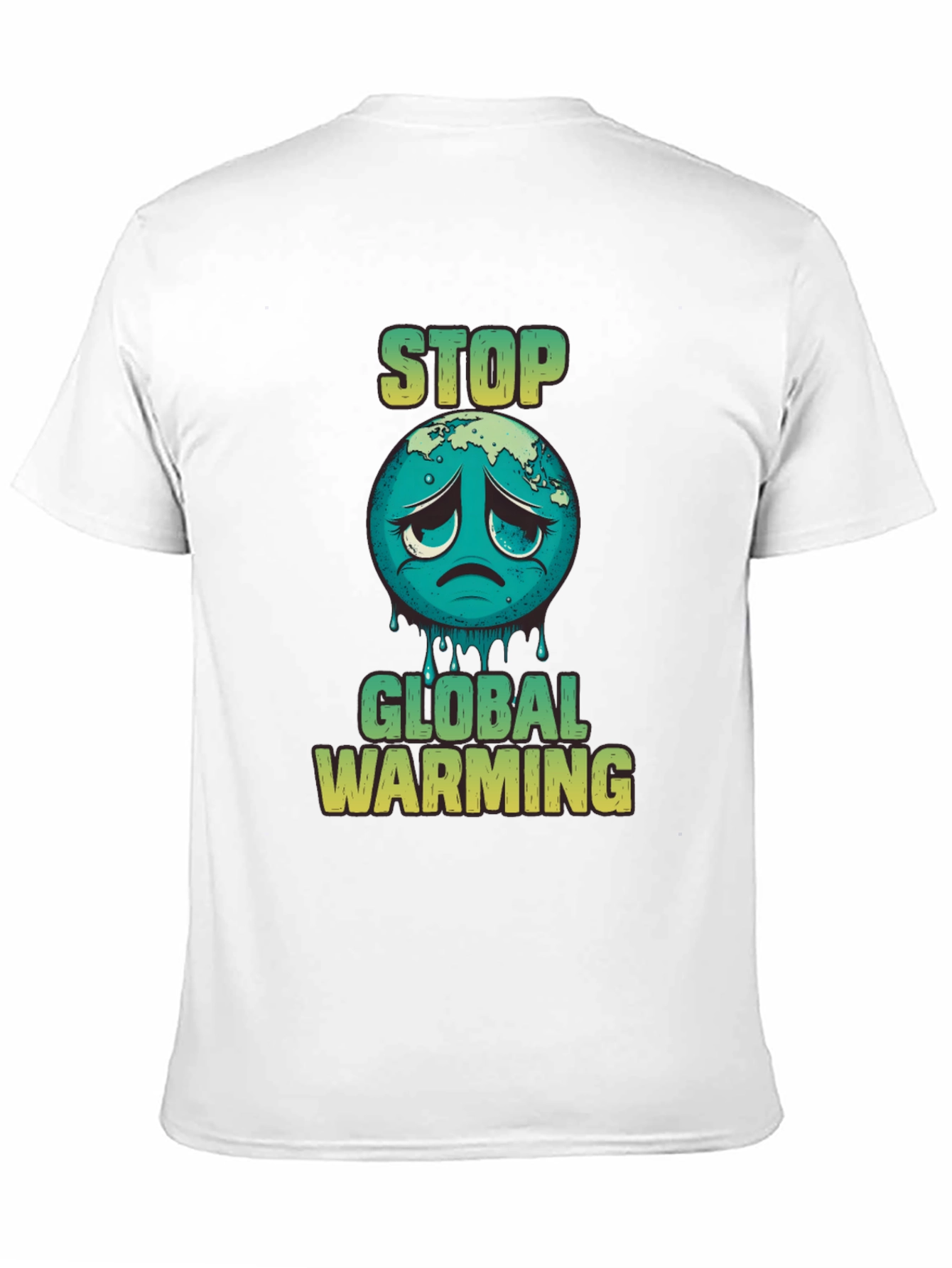 Black Stop Global Warming Graphic T-Shirt view 11