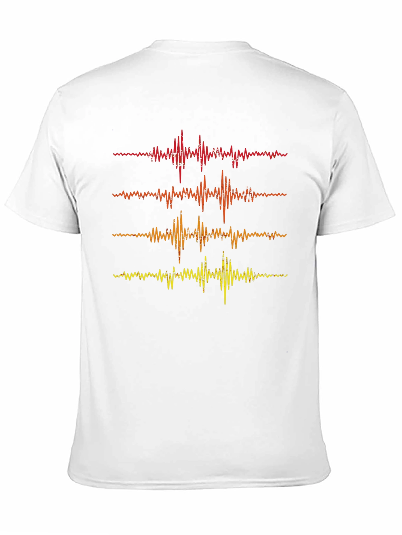Black Retro Sound Wave Graphic Tee view 11