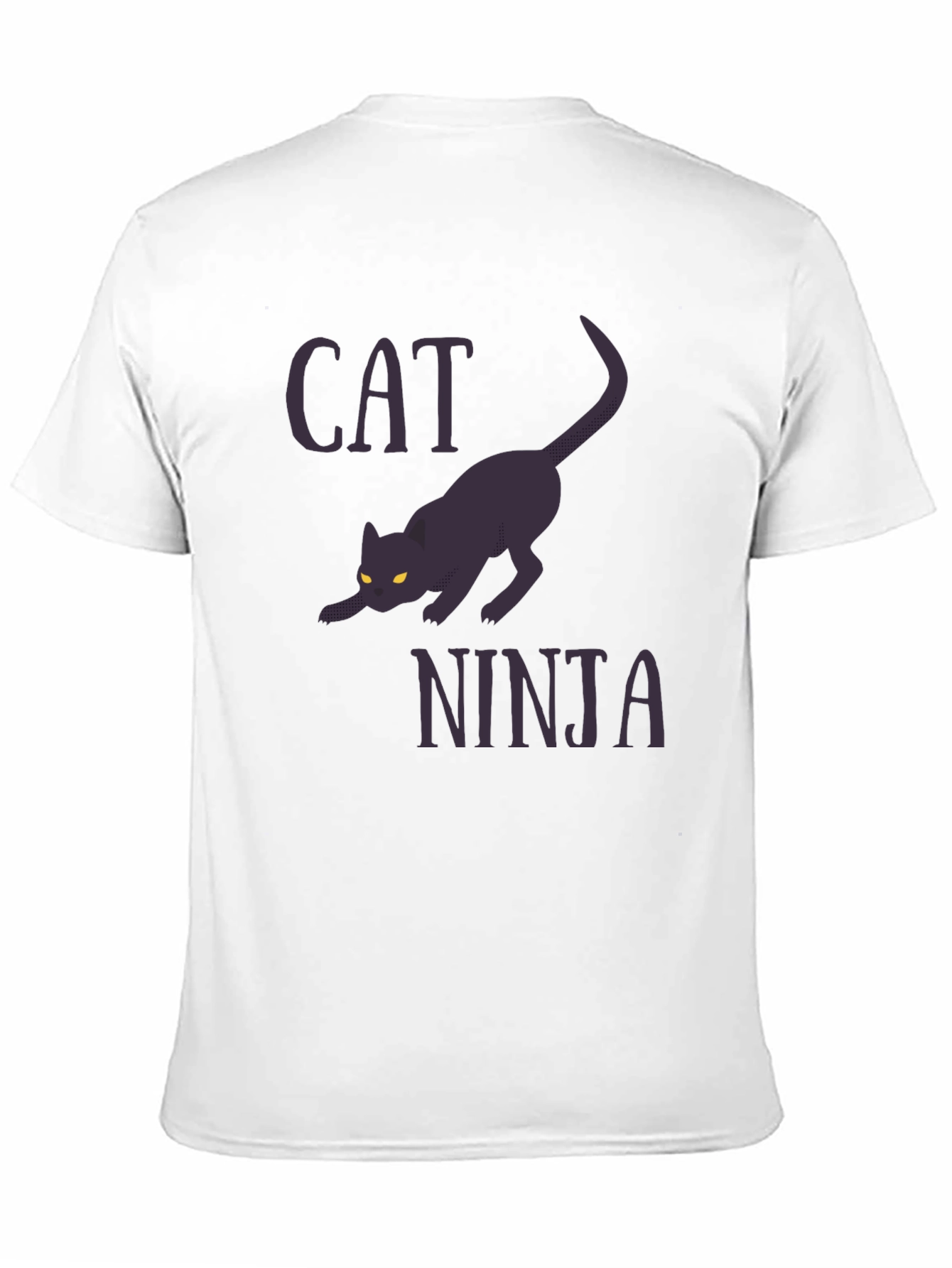 Black Cat Ninja Graphic Tee - Stealthy Style view 11