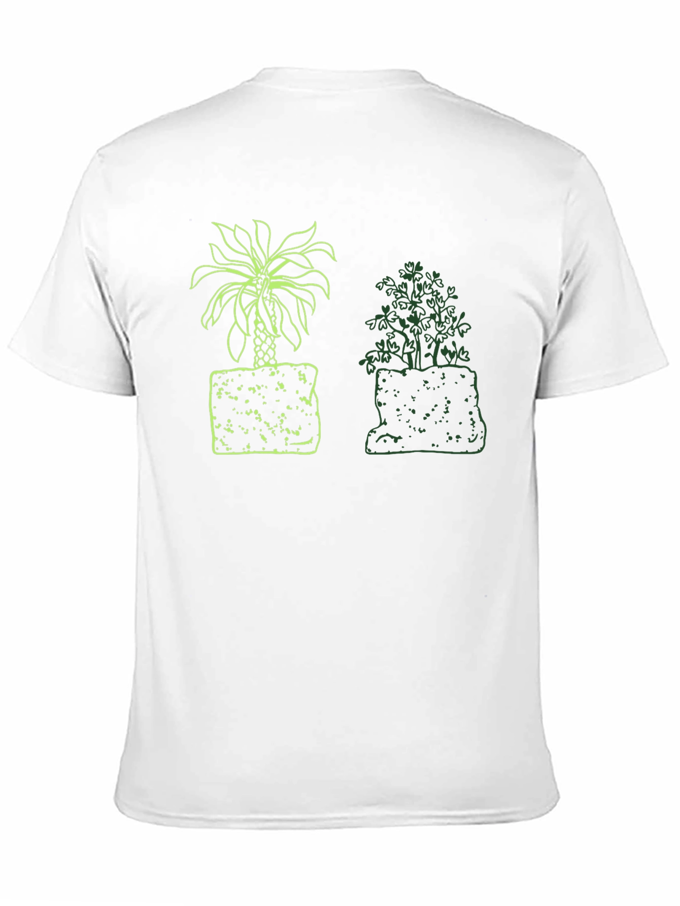 Black Palm & Shrub Graphic Black T-Shirt view 11