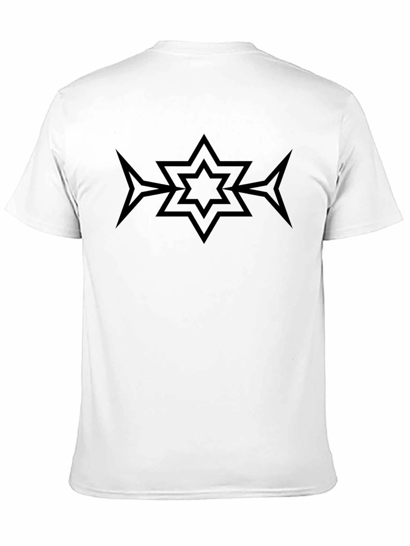 Black Black Graphic Tee - Star Arrow Design view 11