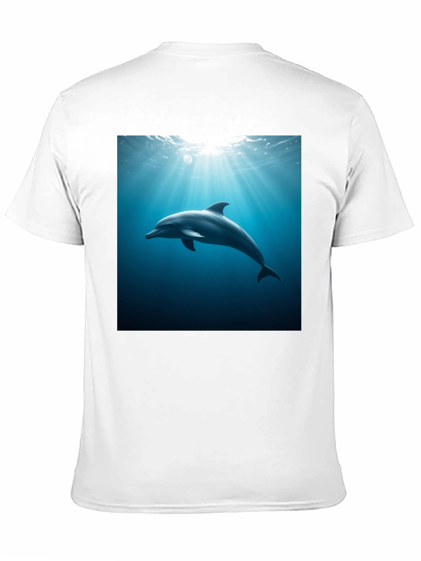 Black Dolphin Ocean Depths Graphic Tee - Black Cotton view 11
