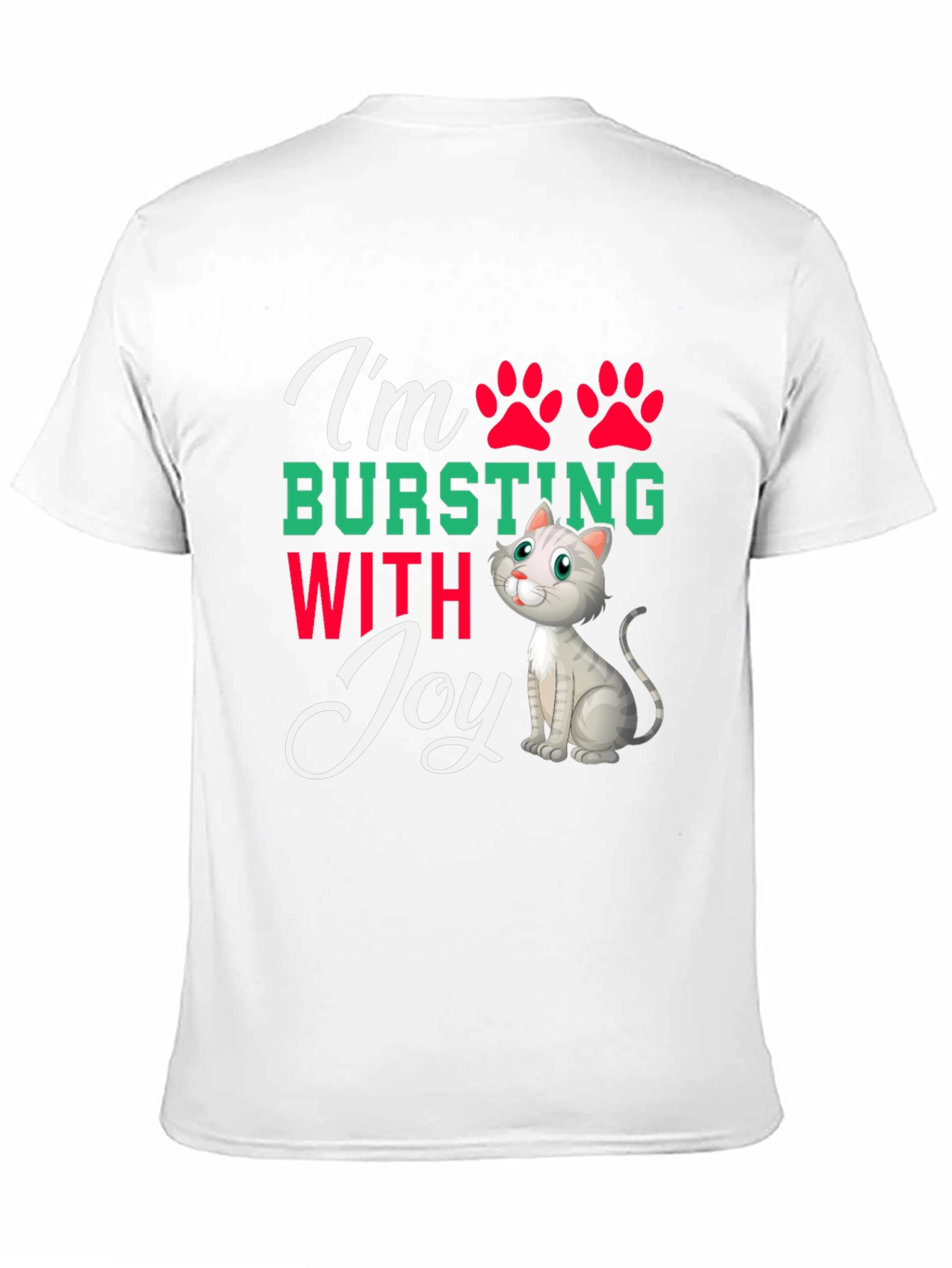 Black I'm Bursting With Joy Cat T-Shirt view 11