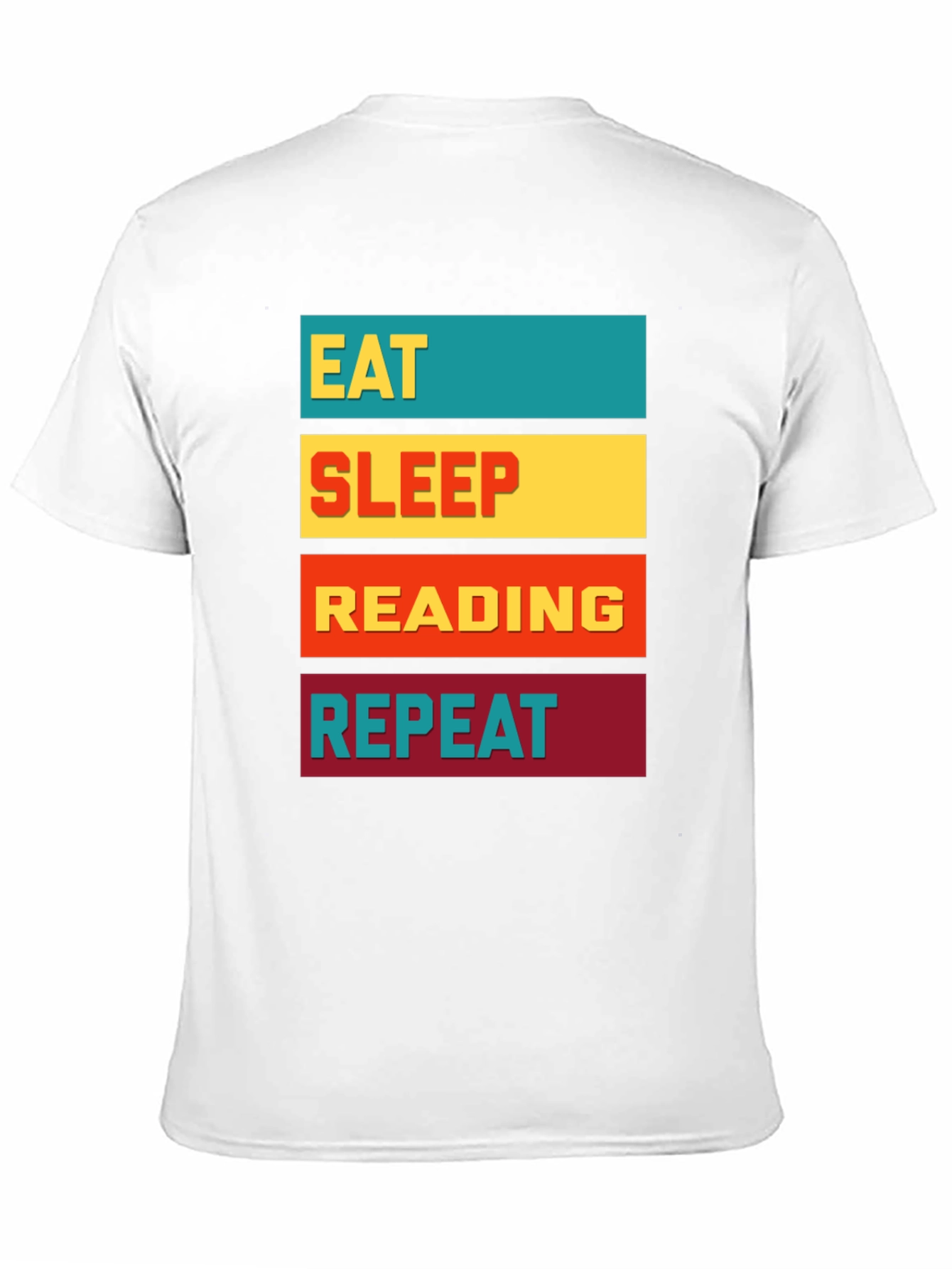 Black Eat Sleep Reading Repeat Graphic Tee view 11