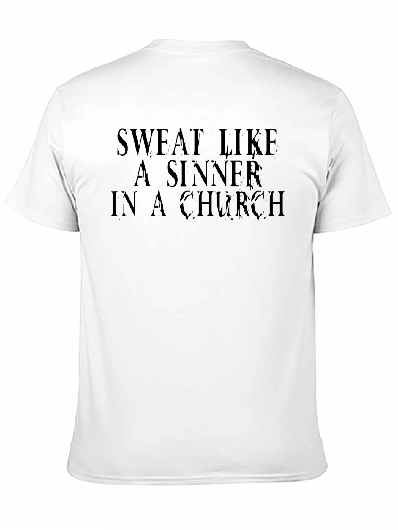 Black Sweat Like a Sinner Black Graphic Tee view 11