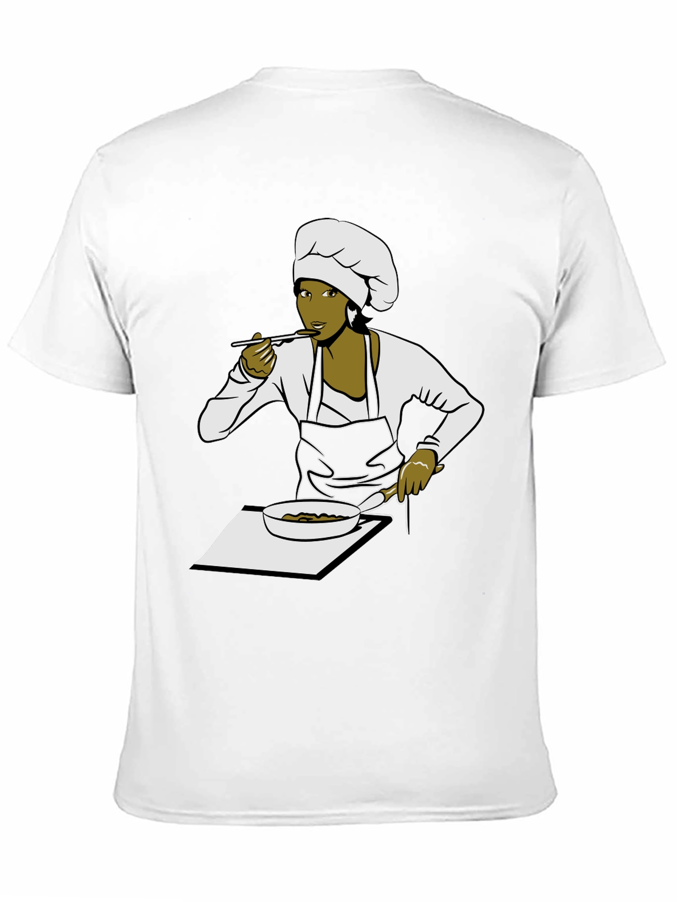 Black Chef Graphic T-Shirt - Unisex Cook Design Tee view 11