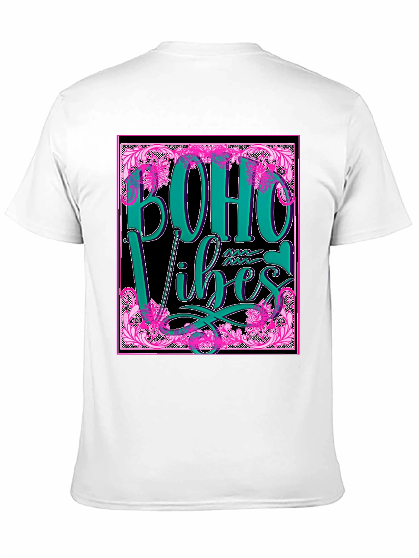 Black Boho Vibes Graphic Tee - Stylish & Trendy view 11