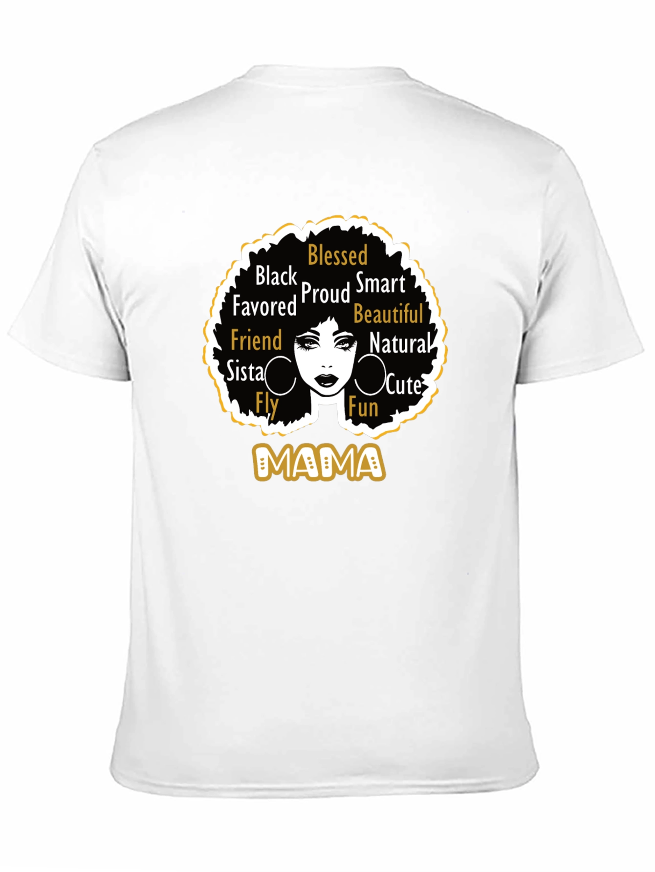 Black Black Mama Graphic Tee - Blessed, Proud, Beautiful view 11