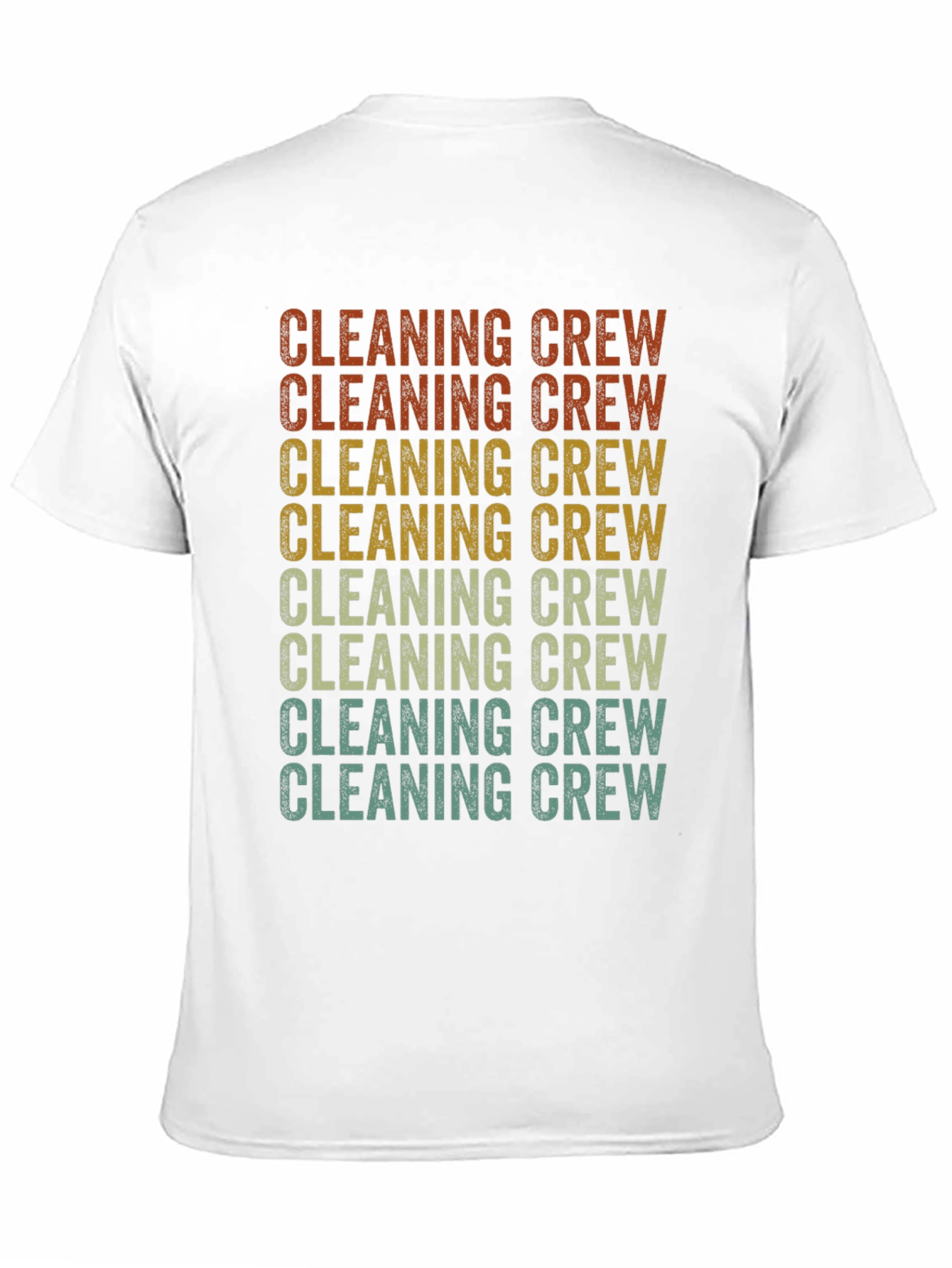 Black Cleaning Crew Retro Graphic T-Shirt view 11