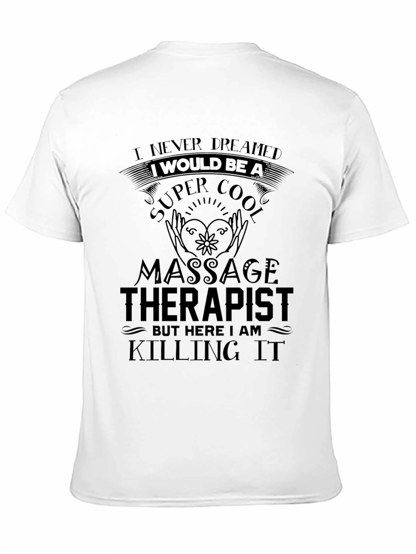 Black Super Cool Massage Therapist T-Shirt view 11