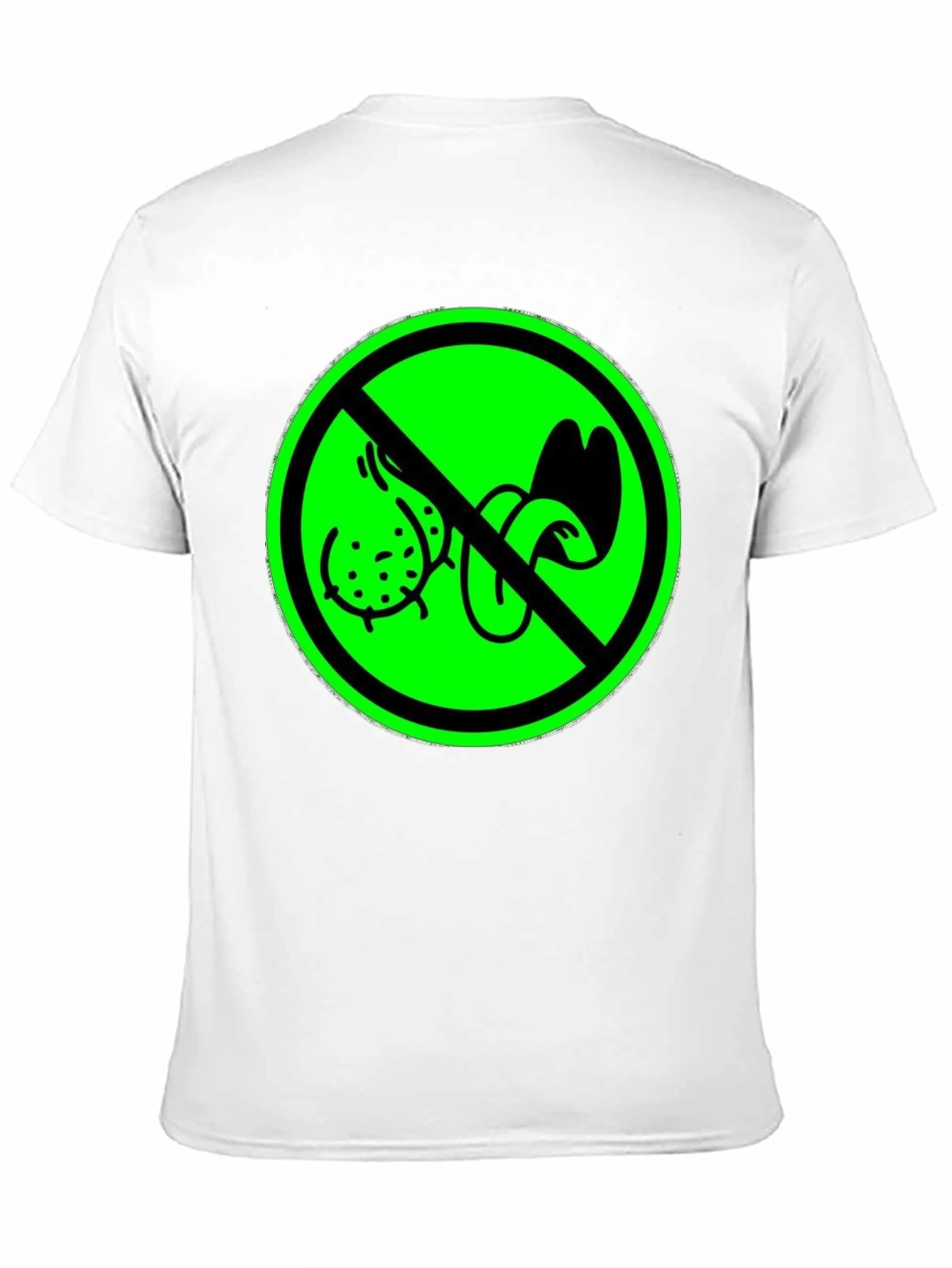 Black Funny Prohibit Balls T-Shirt - Adult Humor view 11