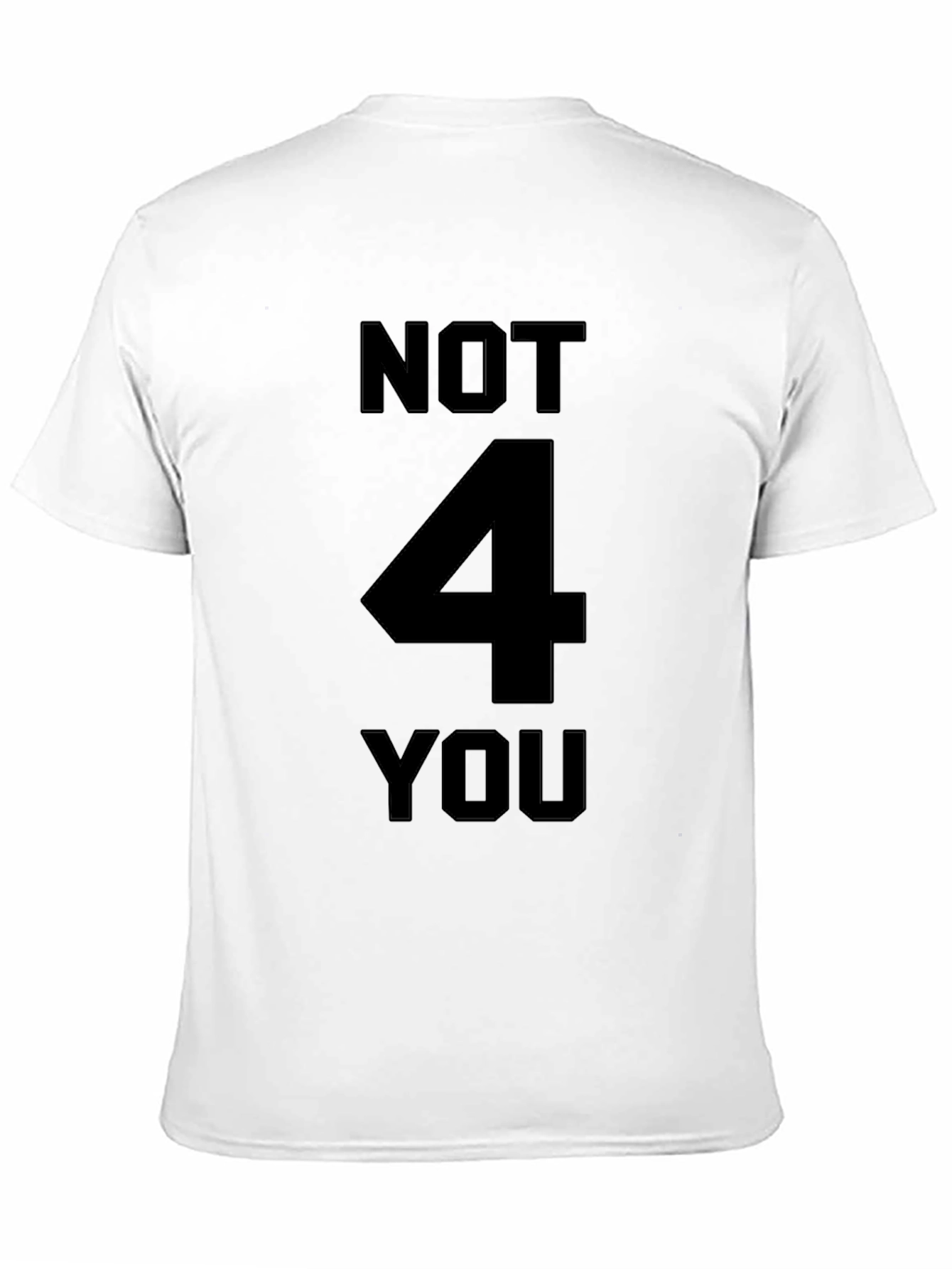 Black Not 4 You Graphic Tee - Black Cotton T-Shirt view 11
