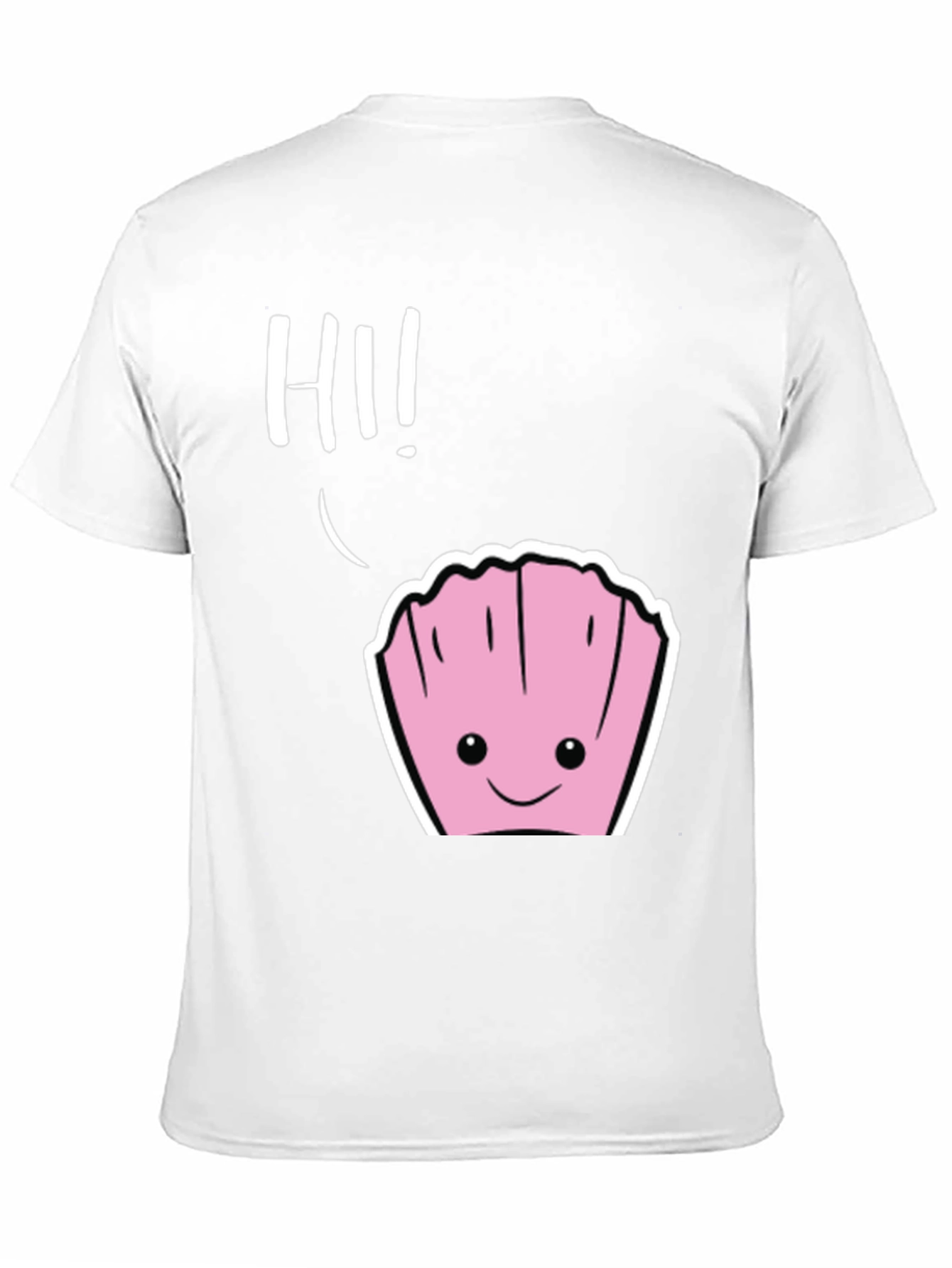 Black Cute Clam 'Hi!' Graphic Tee - Soft Cotton Comfort view 11