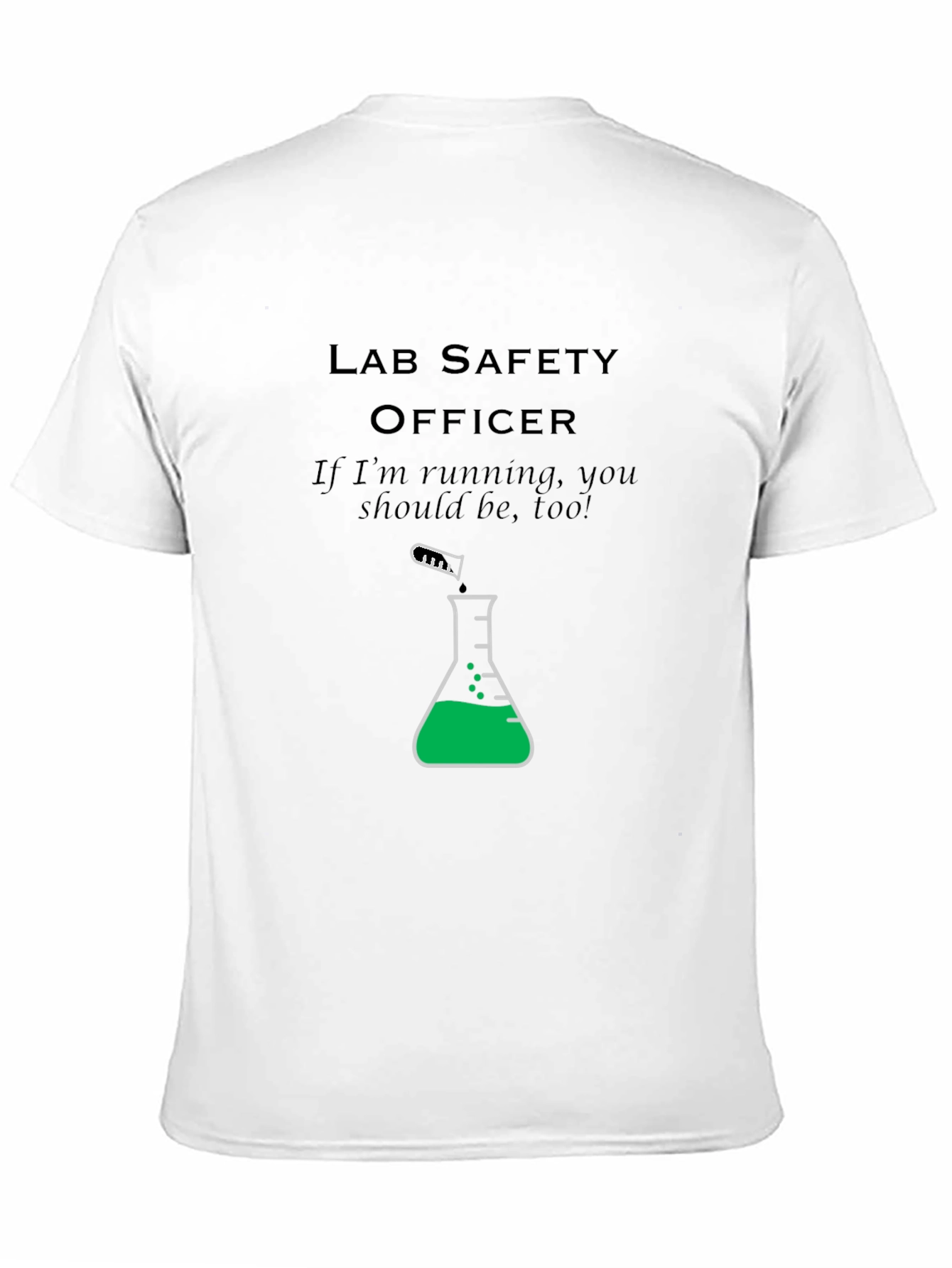 Black Lab Safety Officer T-Shirt: Run! view 11