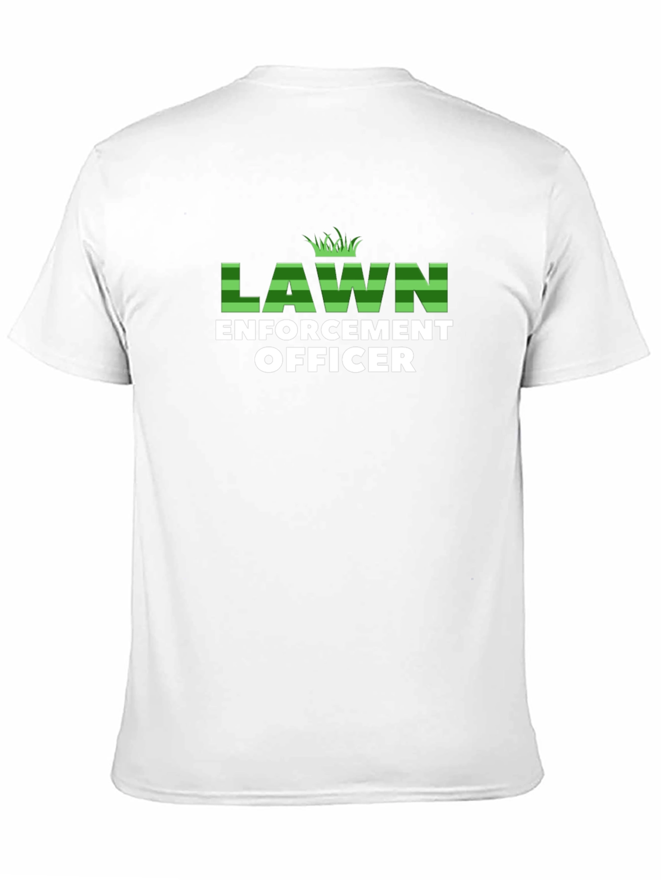 Black Lawn Enforcement Officer Graphic T-Shirt view 11