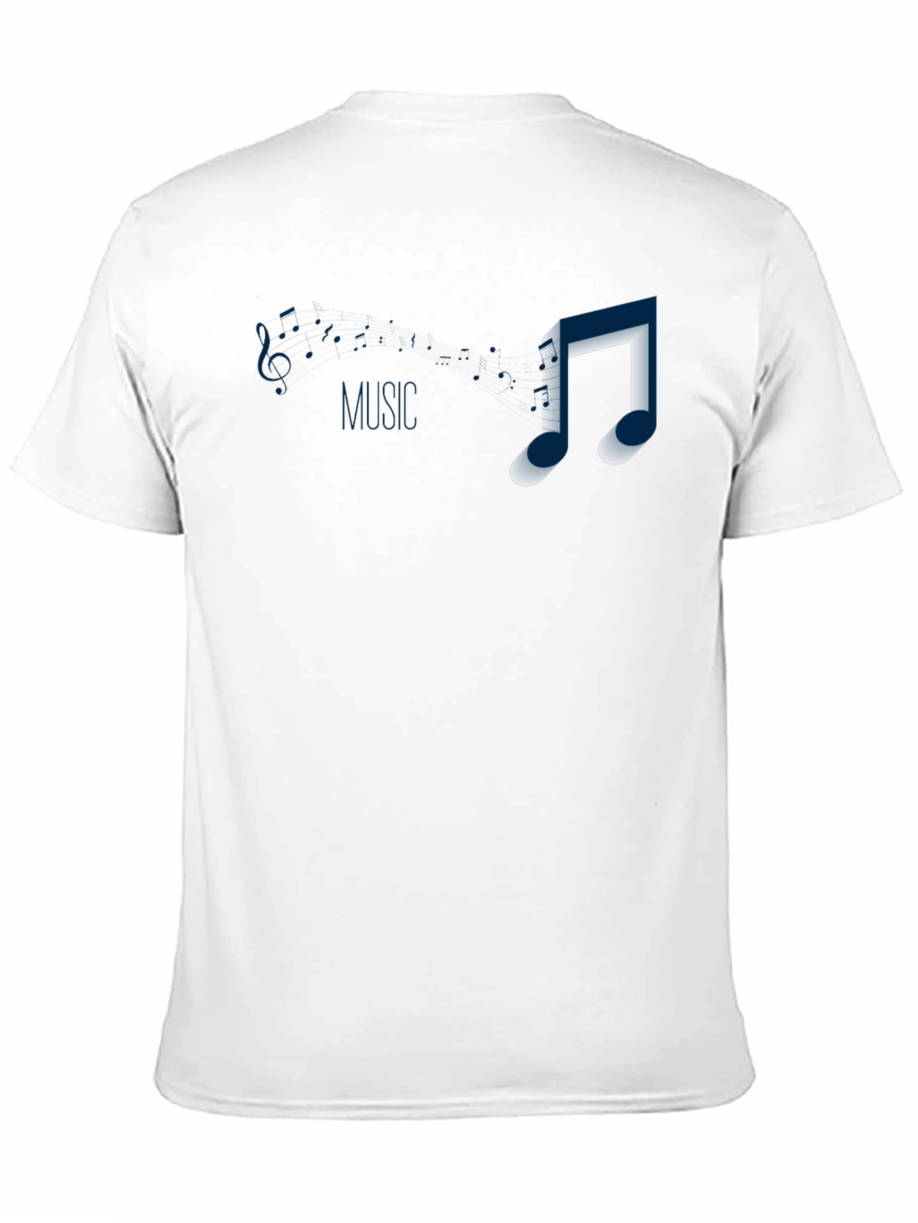 Black Music Note Graphic T-Shirt - Casual Style view 11