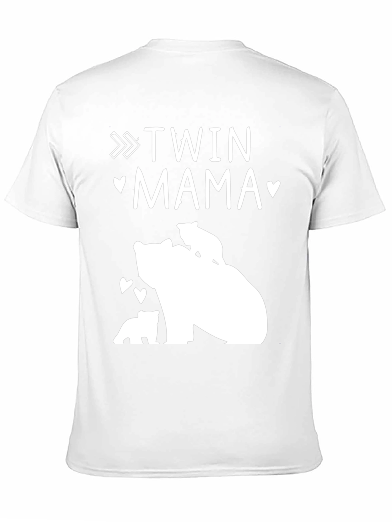 Black Twin Mama Bear T-Shirt view 11